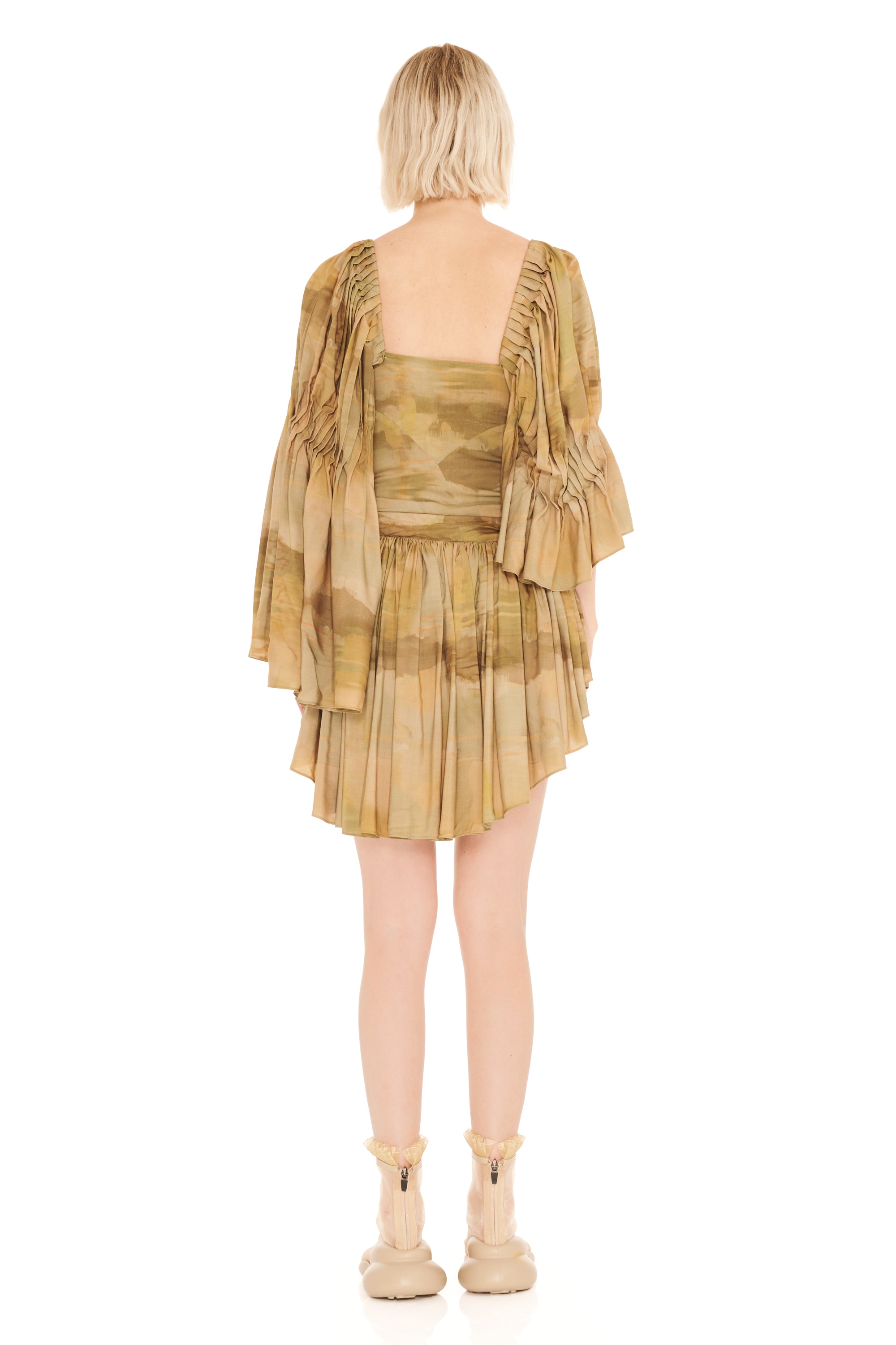 OLIVE GUA SHA HONEYSUCKLE DRESS