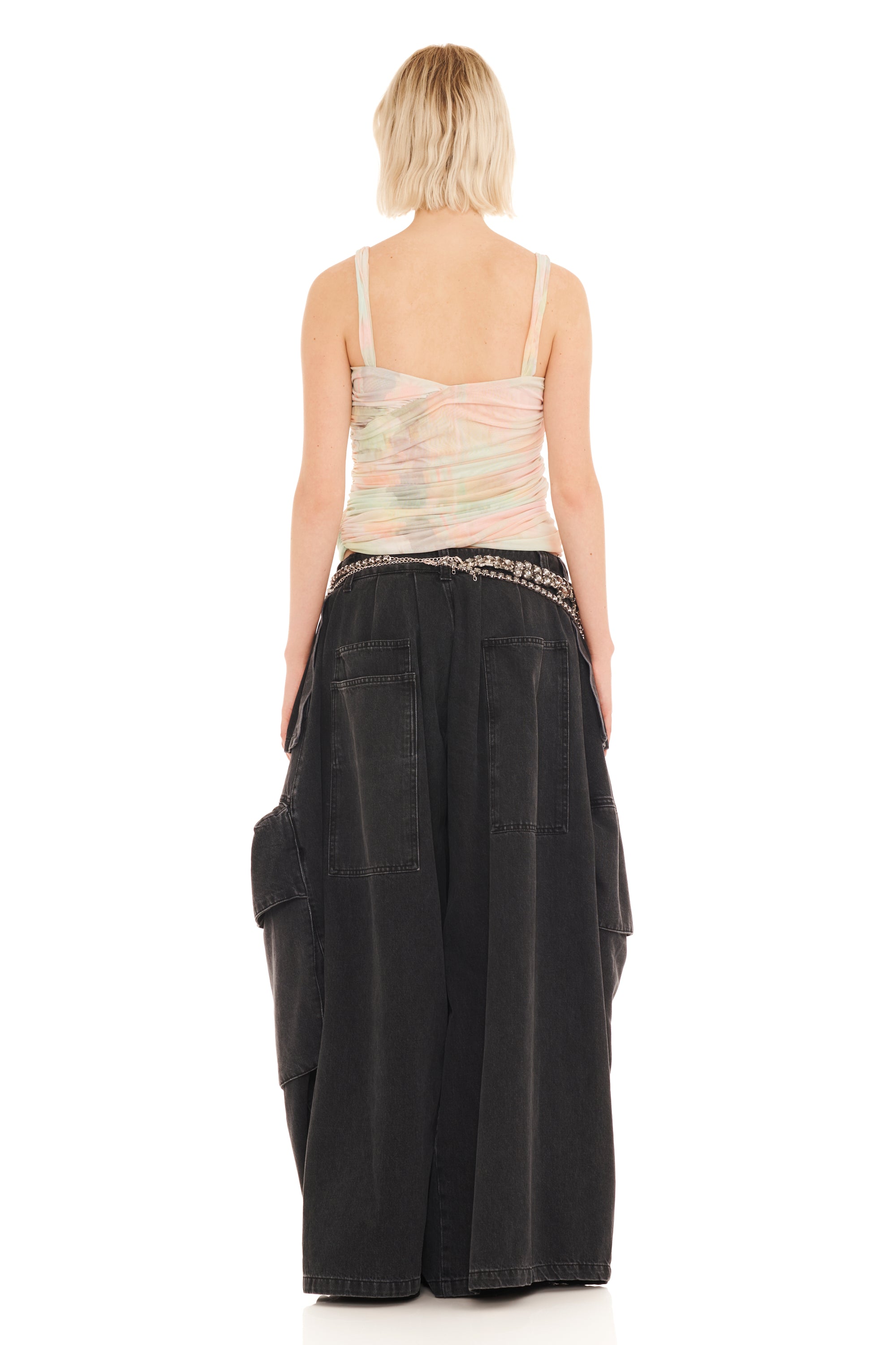 GUA SHA PLAID NETTLE TANK