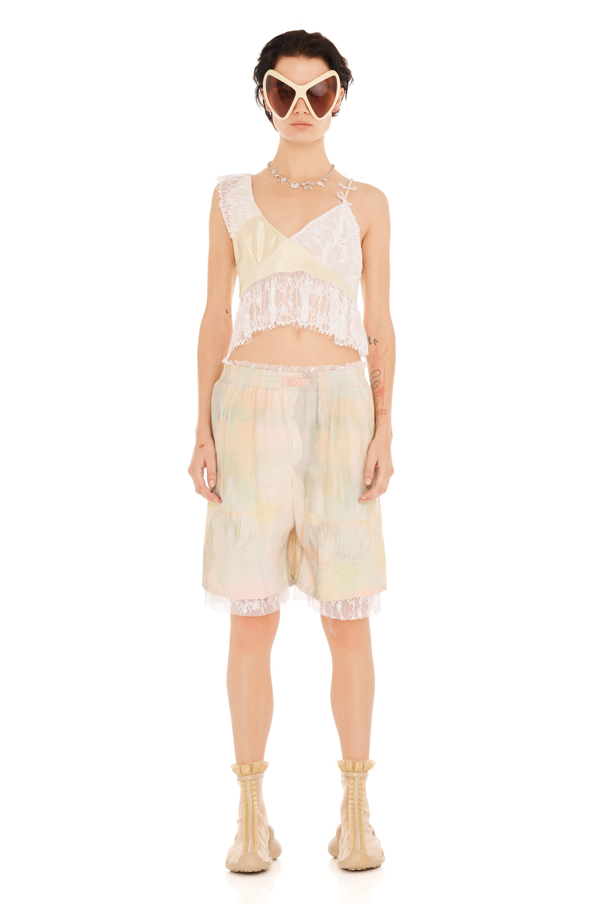 GUA SHA PLAID ODEON SHORT