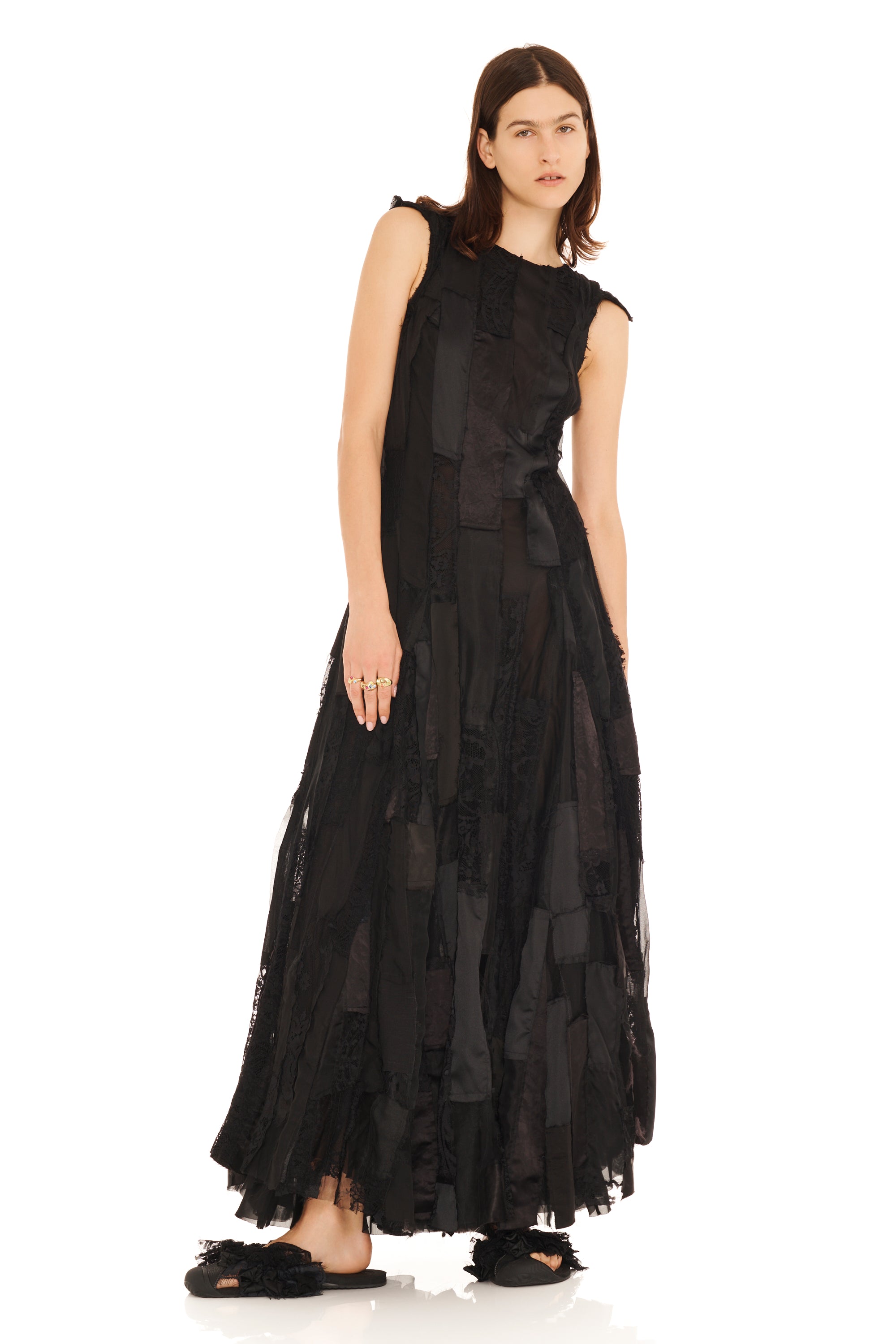 BLACK DEADSTOCK PRIMROSE DRESS