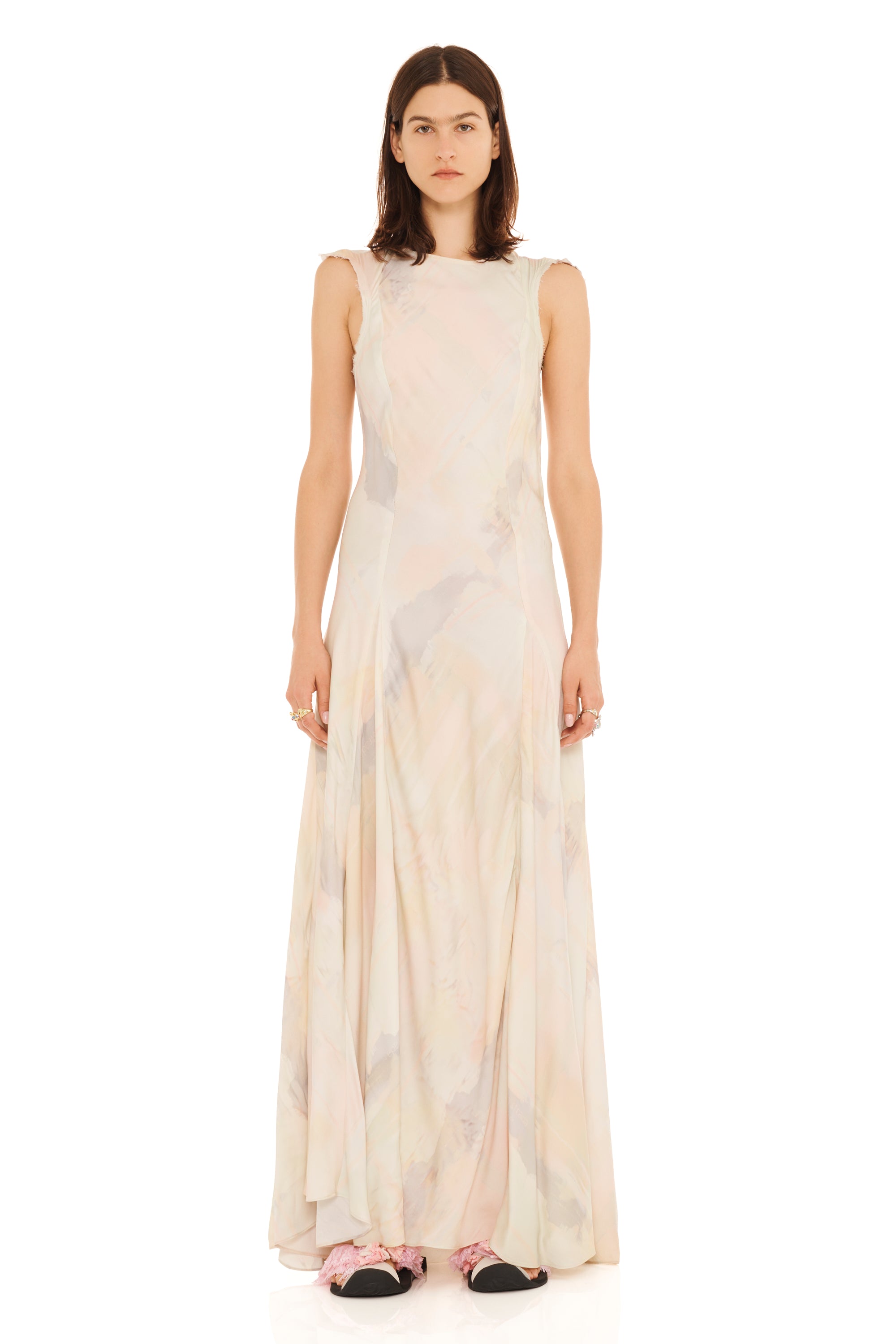 GUA SHA PLAID PRIMROSE DRESS