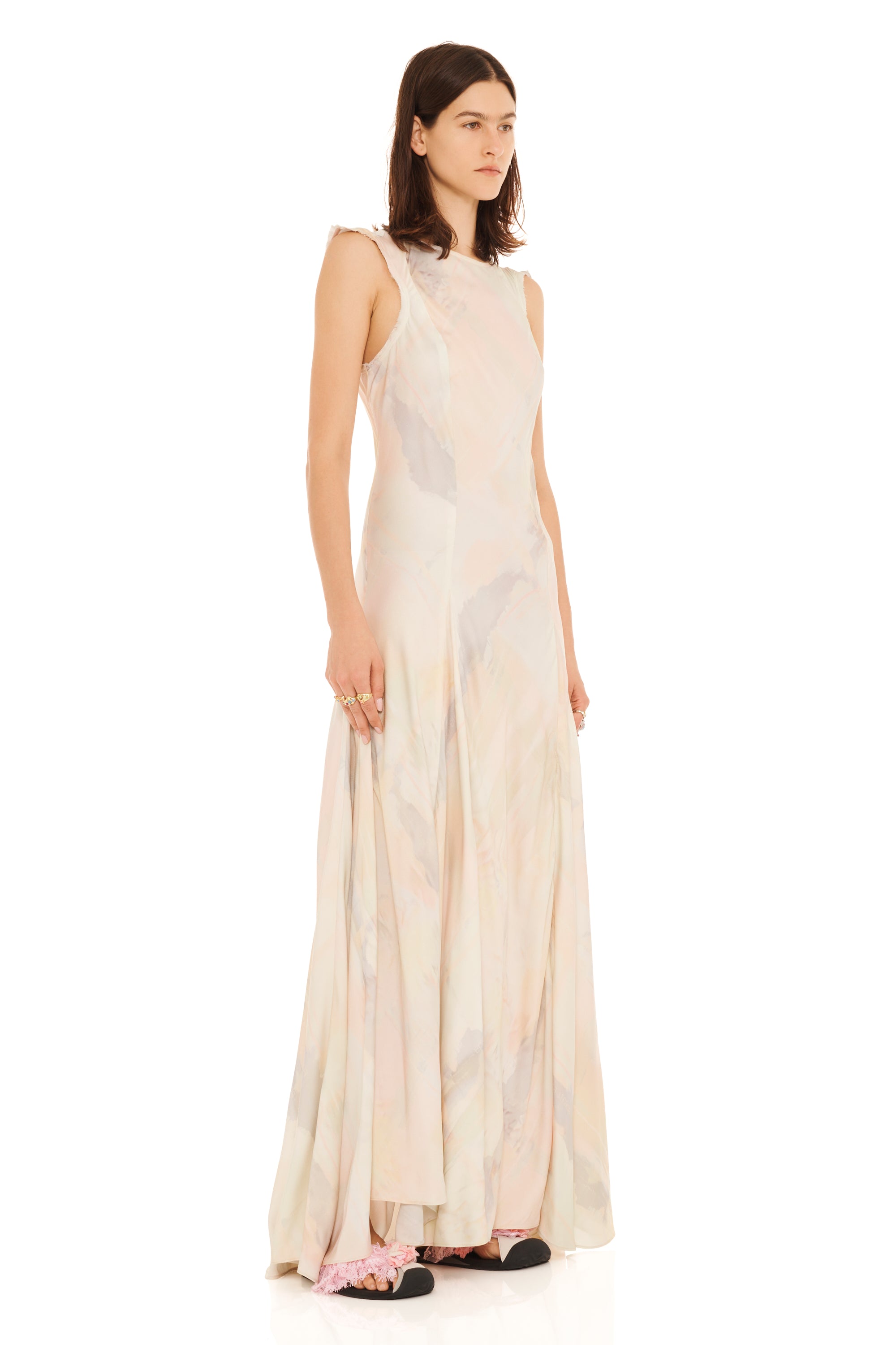 GUA SHA PLAID PRIMROSE DRESS