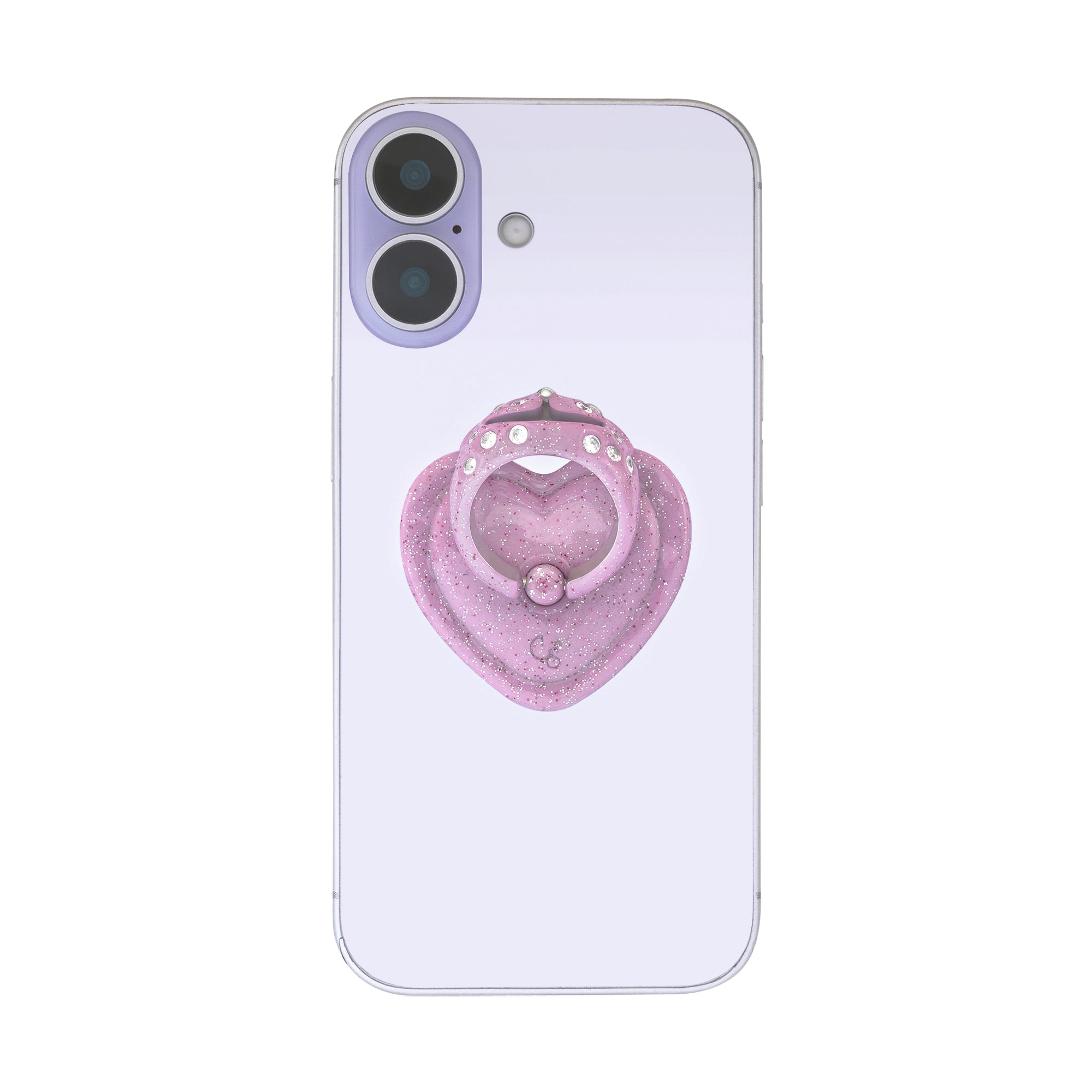 GLITTER PINK PRINCESS BEAR GRIP RING