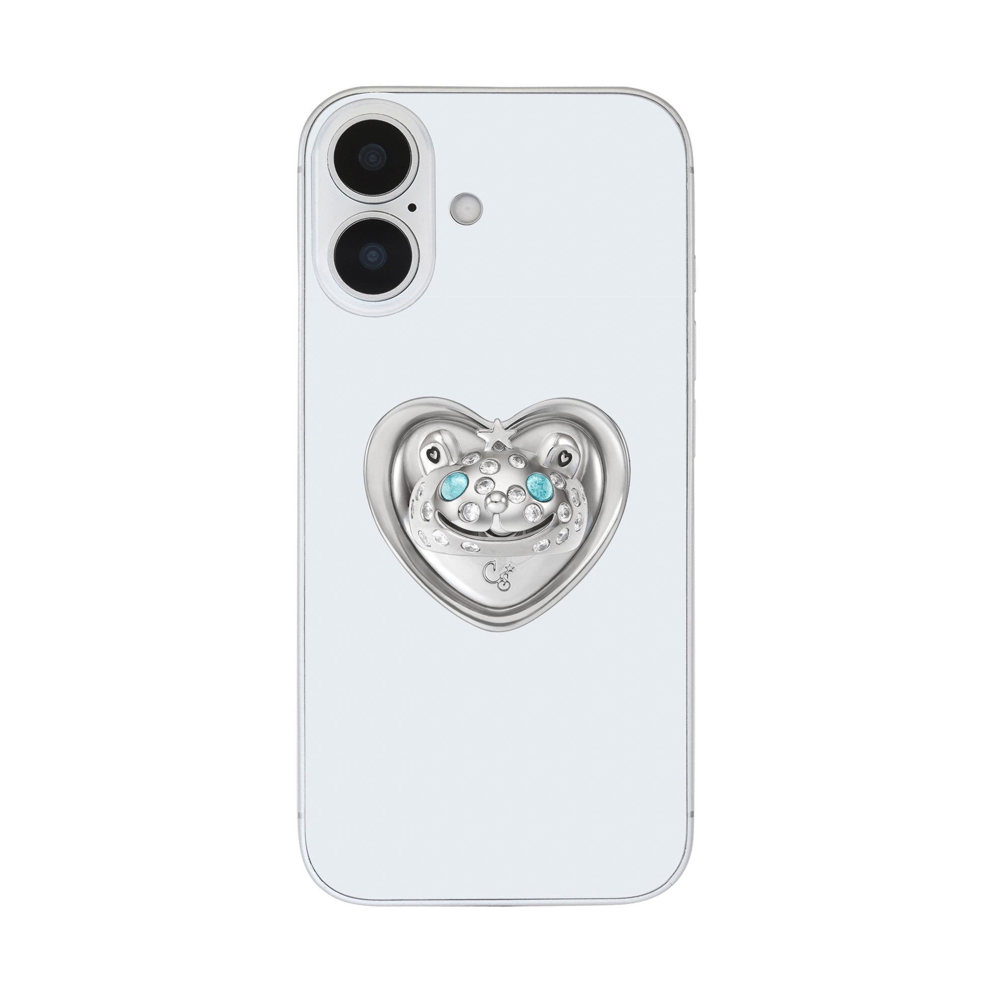 SILVER PRINCESS BEAR GRIP RING