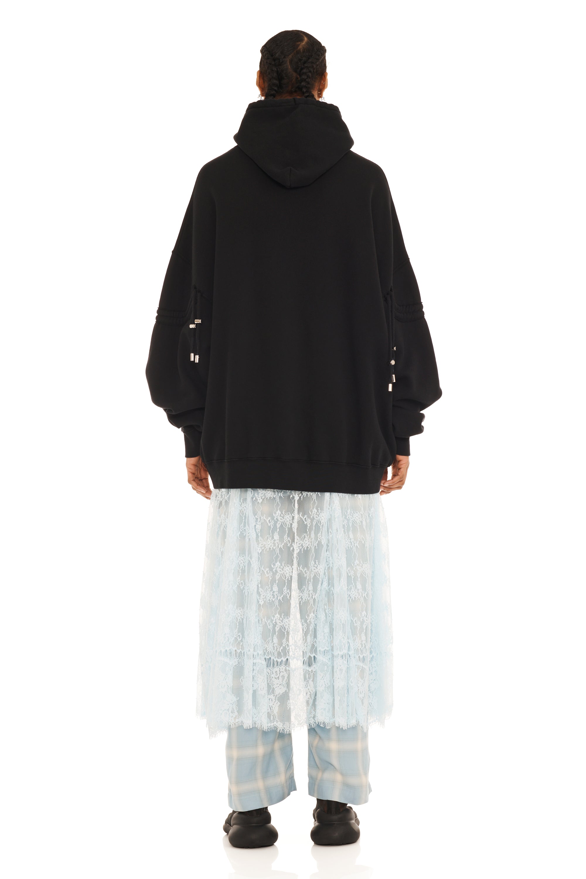 RHINESTONE BLACK BURST HOODIE