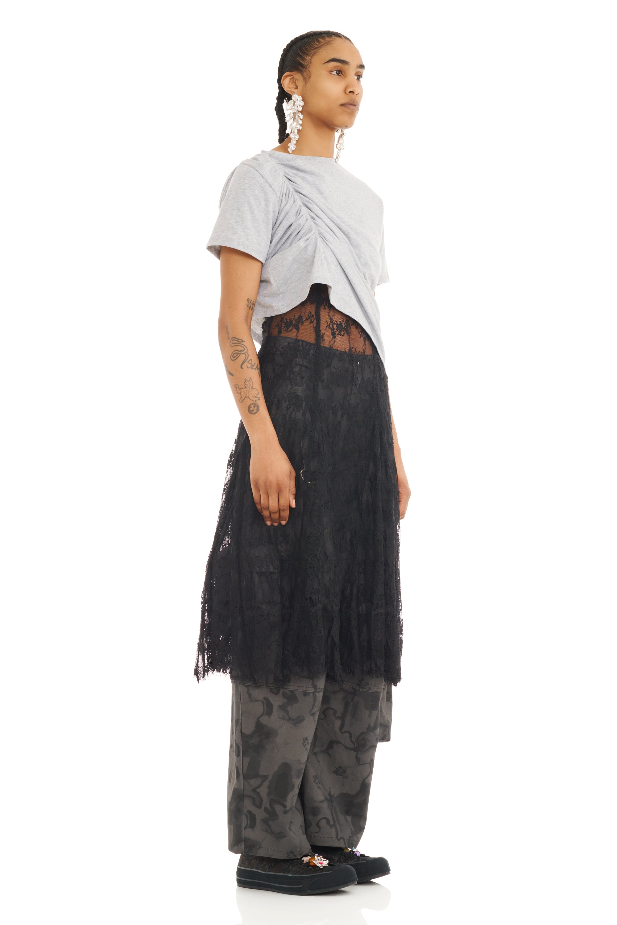 HEATHER GREY AMARYLLIS DUO TEE