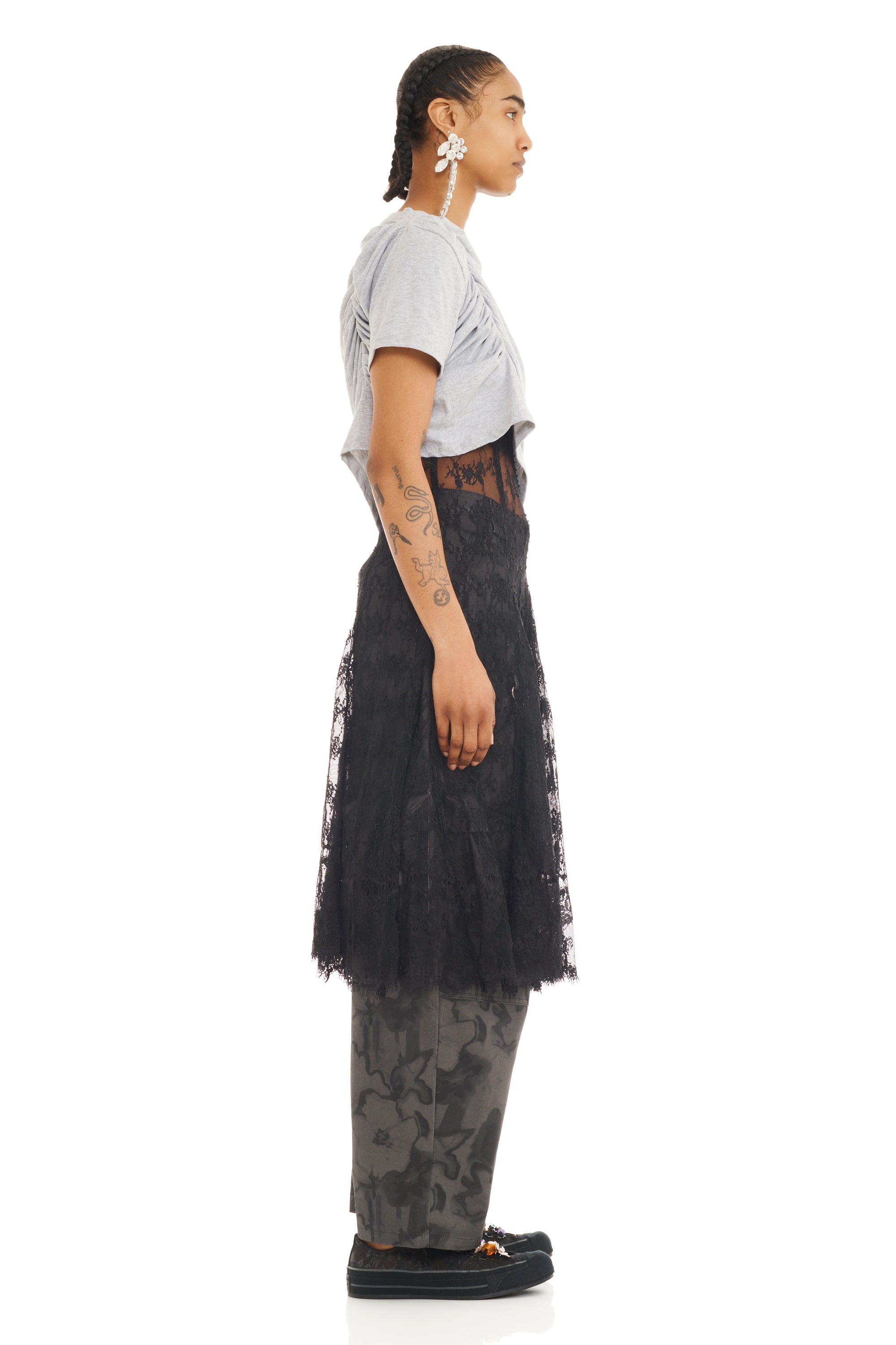 HEATHER GREY AMARYLLIS DUO TEE