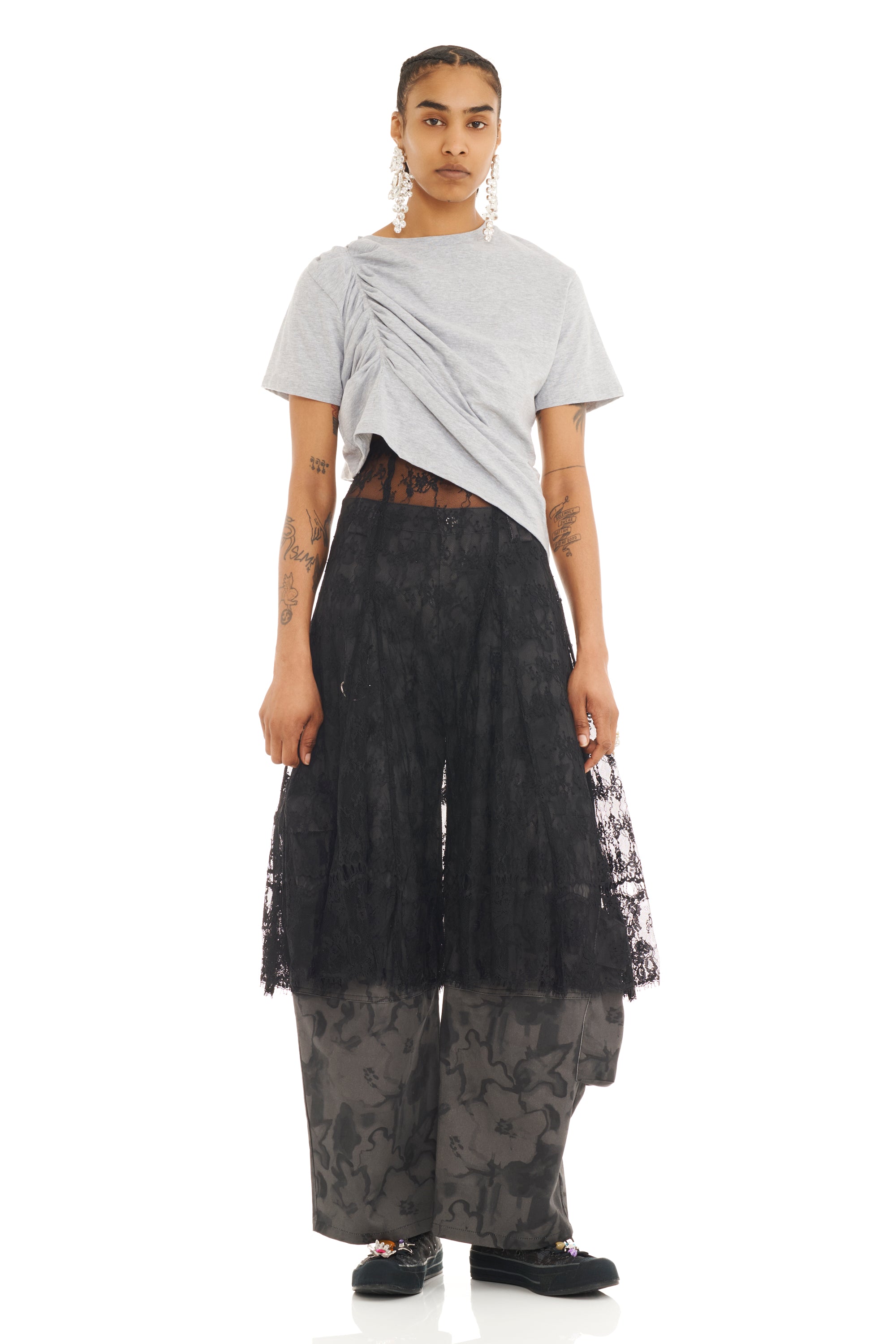 HEATHER GREY AMARYLLIS DUO TEE
