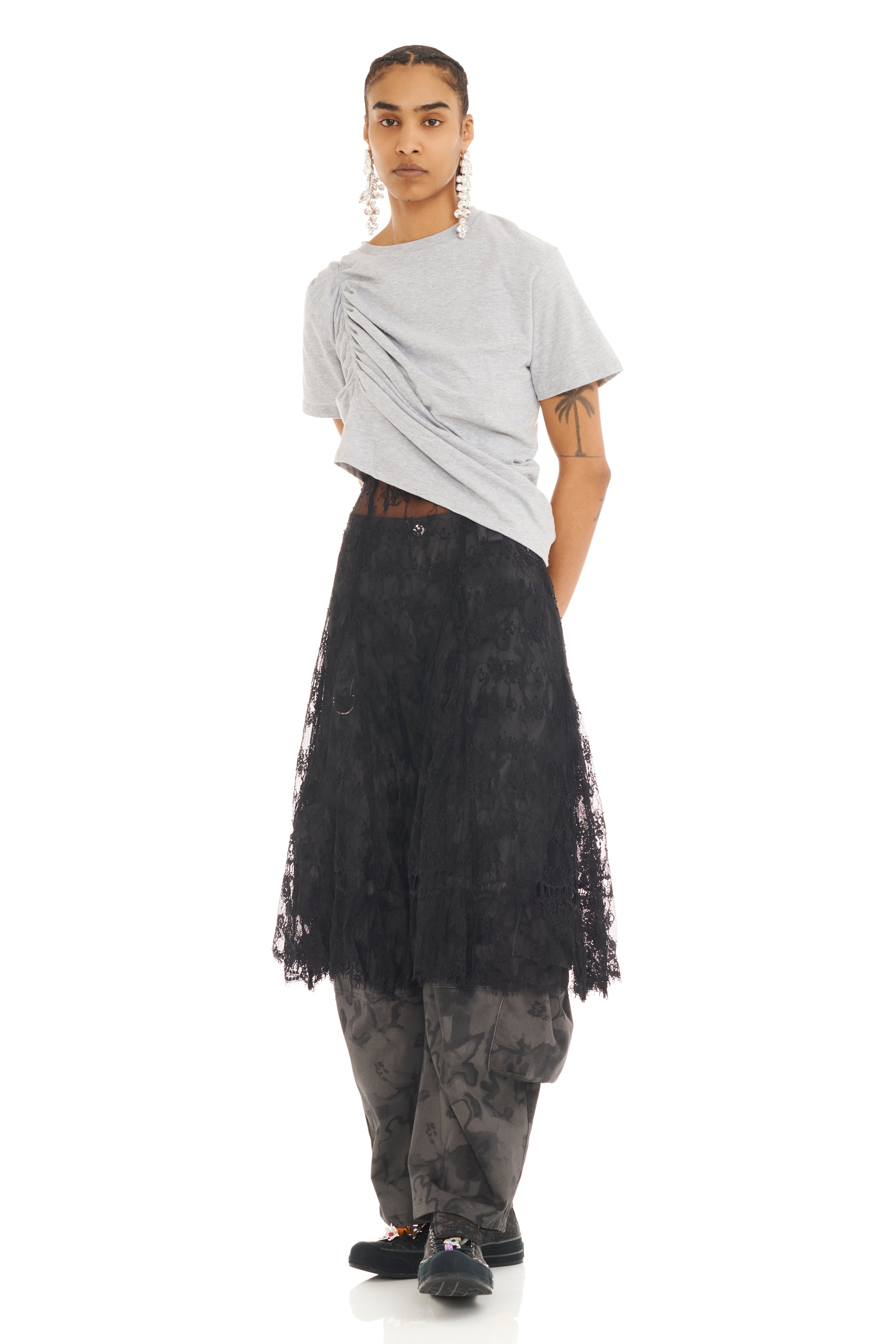 HEATHER GREY AMARYLLIS DUO TEE