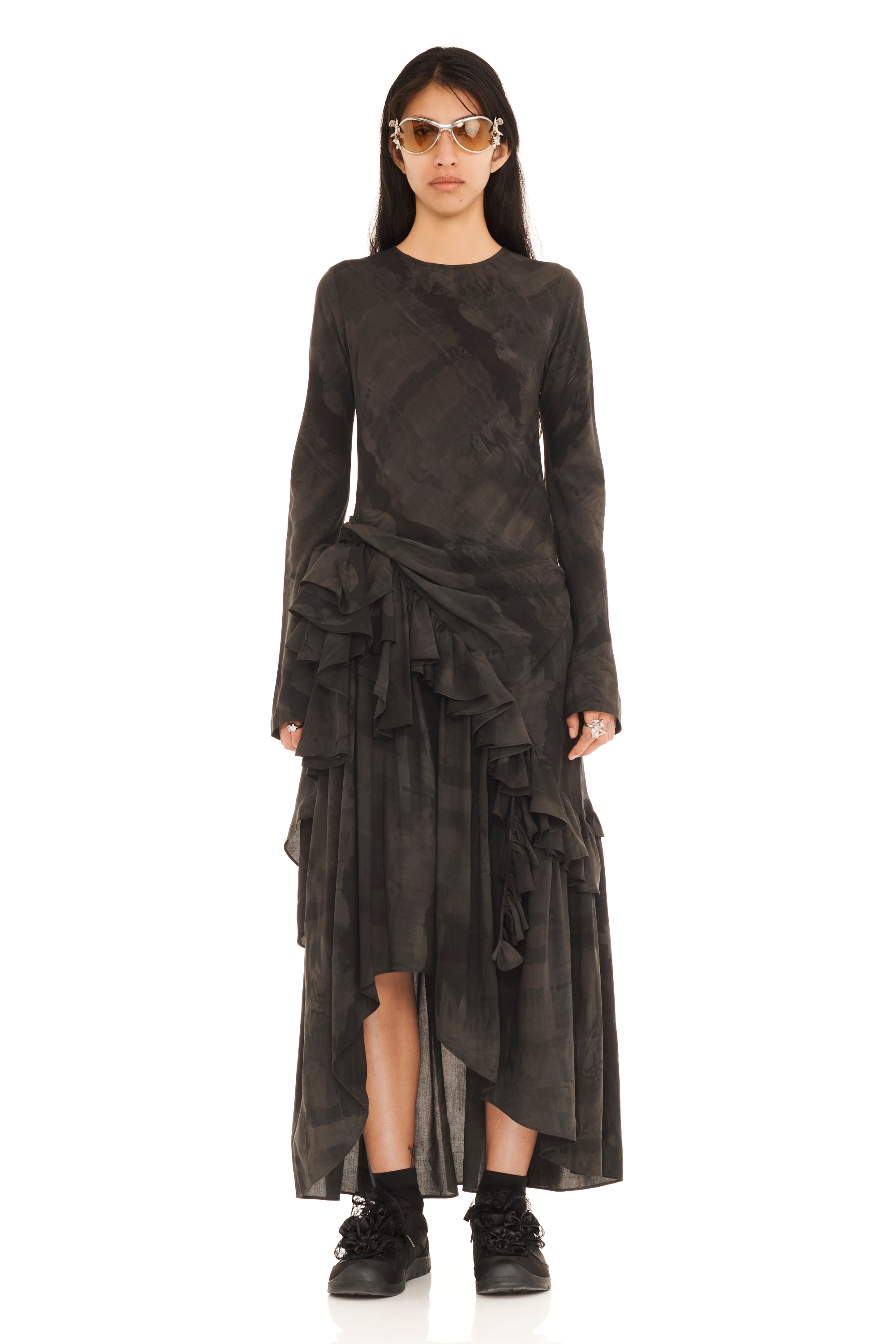 BLACK GUA SHA ATHENA DRESS