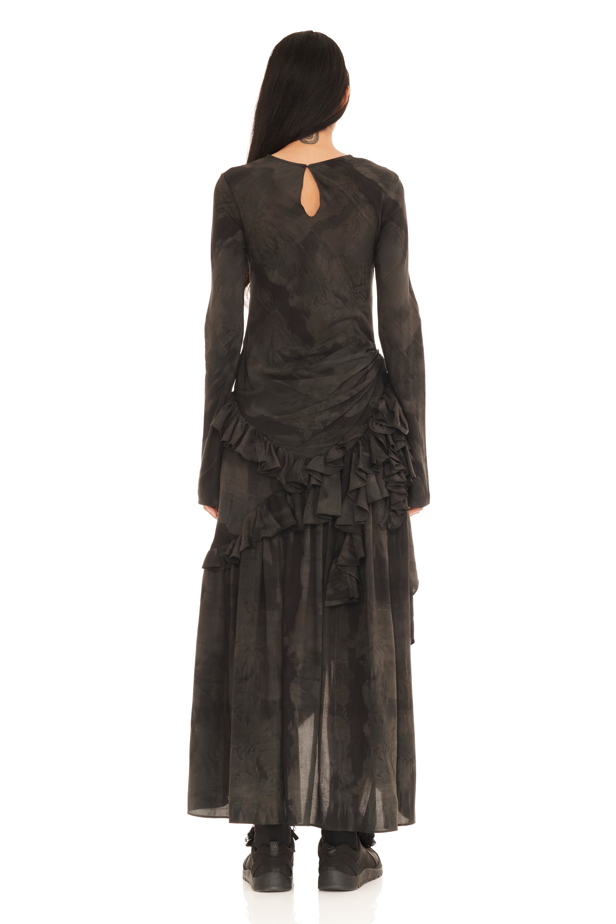 BLACK GUA SHA ATHENA DRESS