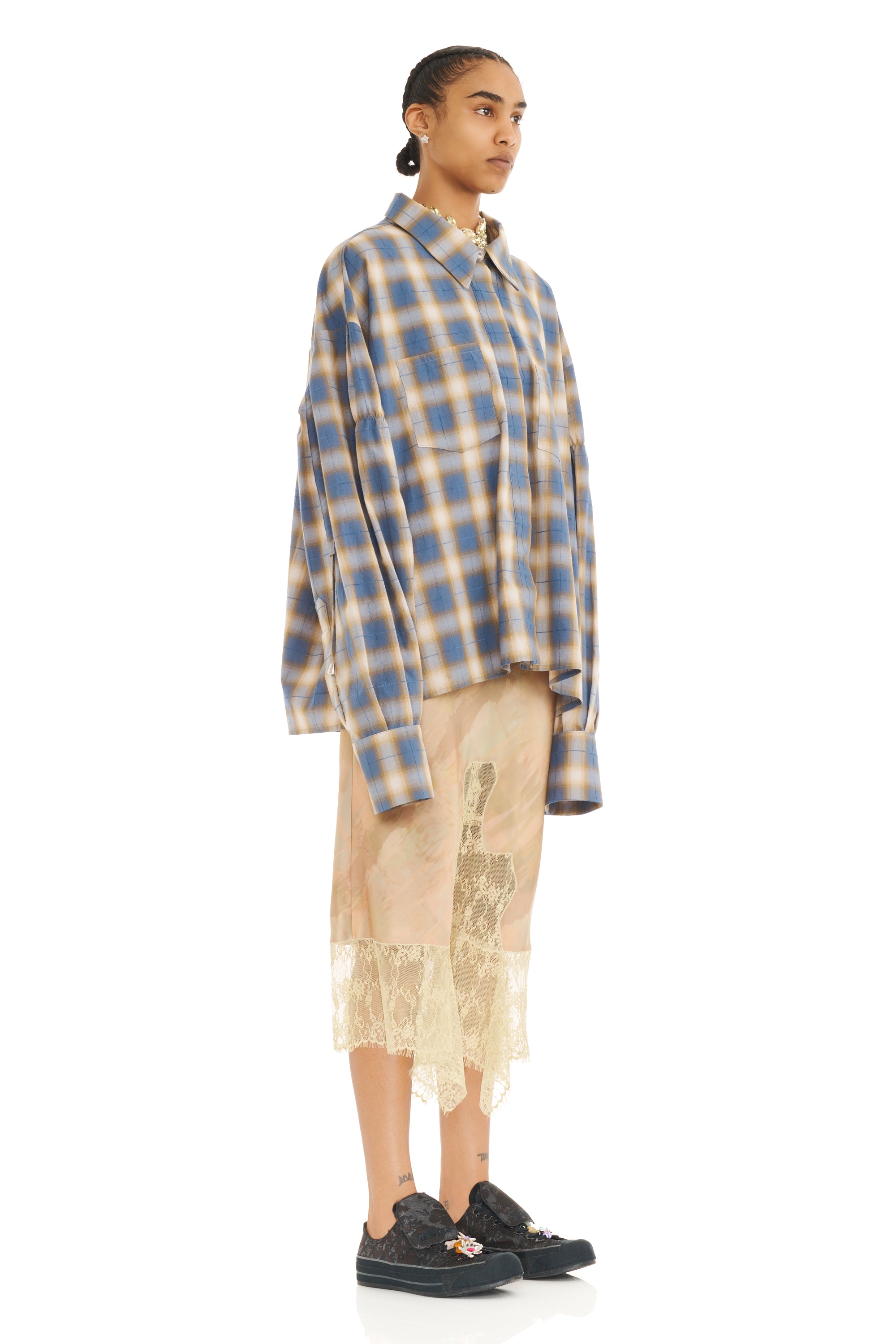 COUNTRY PLAID CHASON SCRUNCH SHIRT
