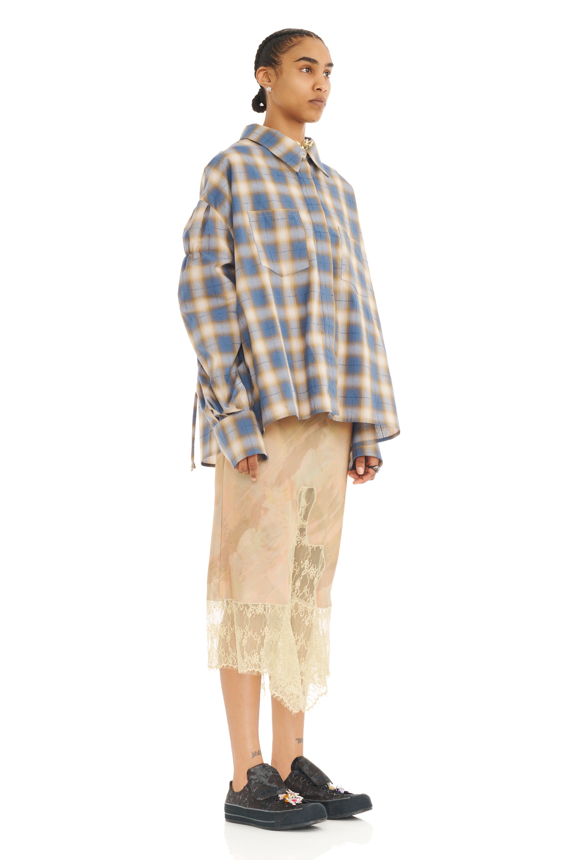 COUNTRY PLAID CHASON SCRUNCH SHIRT