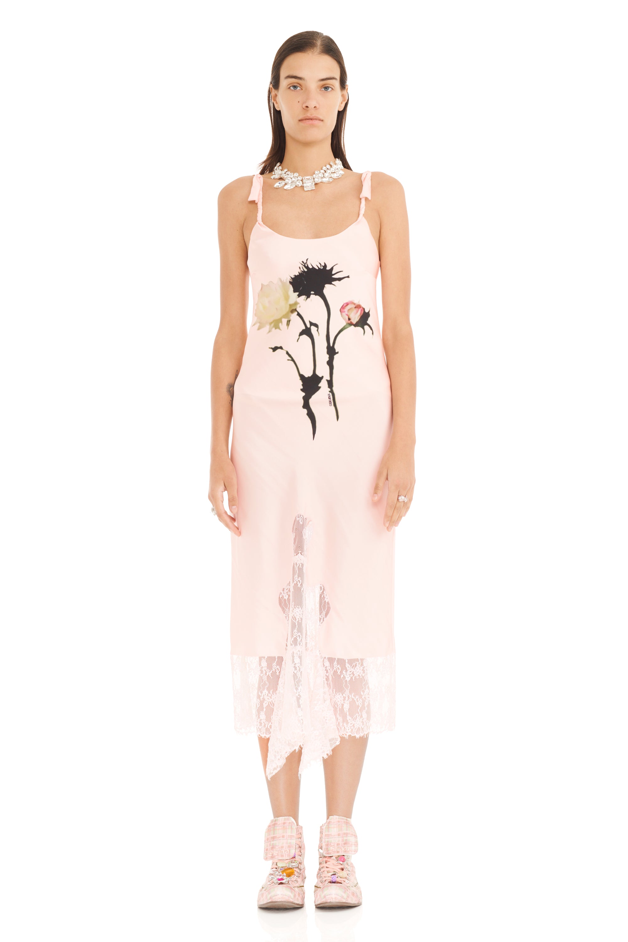 goth slip dress Christian Death Mini waist 26 NEW Sasha Maxi Slip Dress