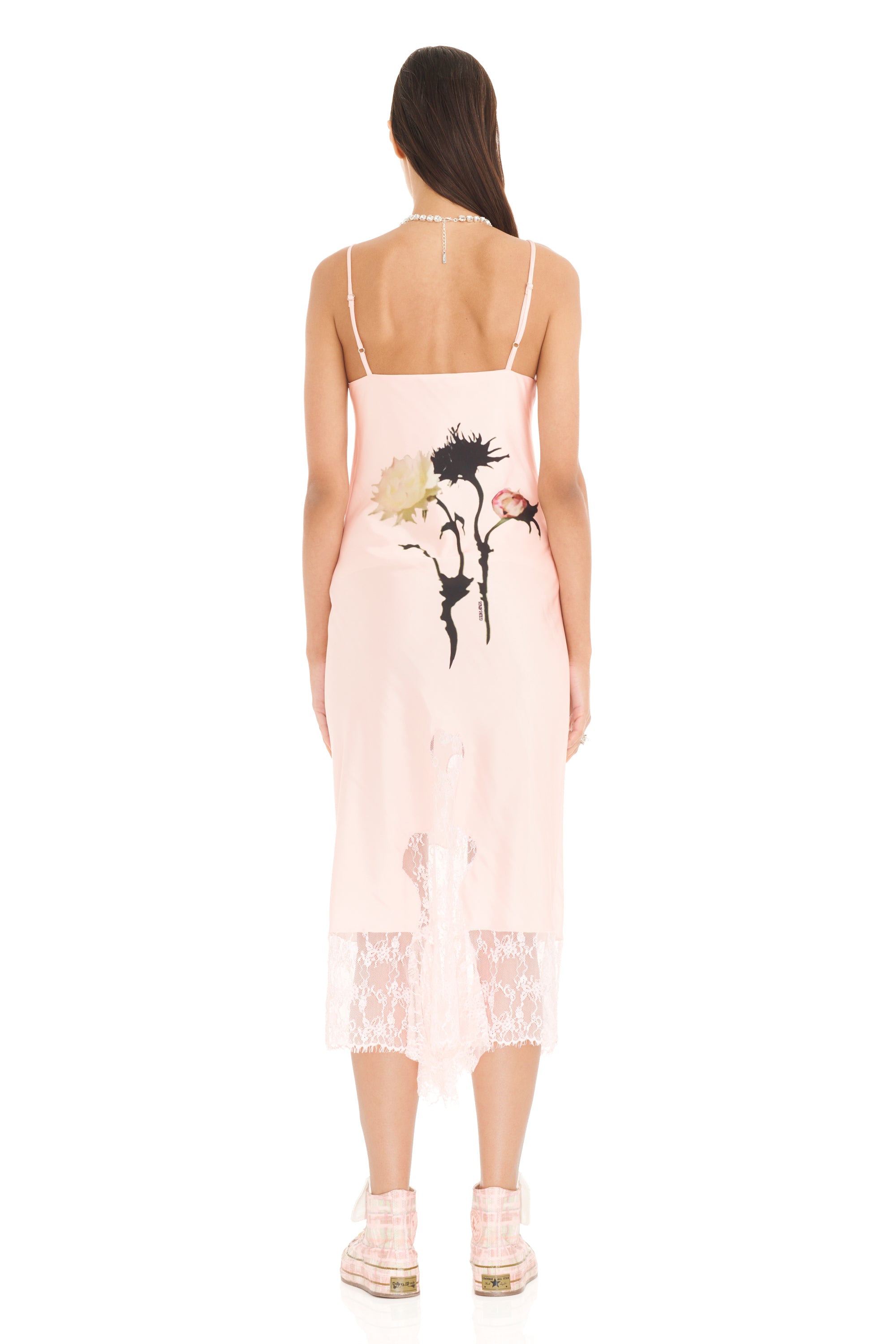 BLUSH FLOWER GOTH CYPRESS DRESS