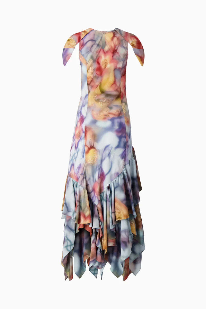 BARBED FLORAL HILLARY DRESS