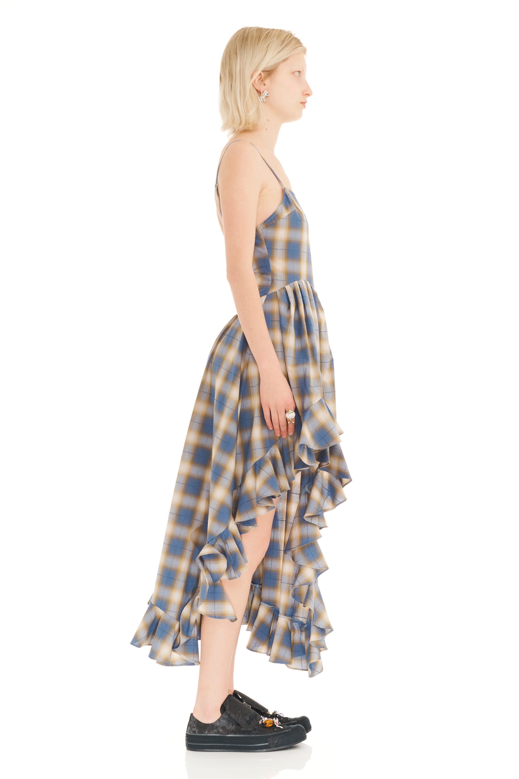 COUNTRY PLAID FLORIST DRESS