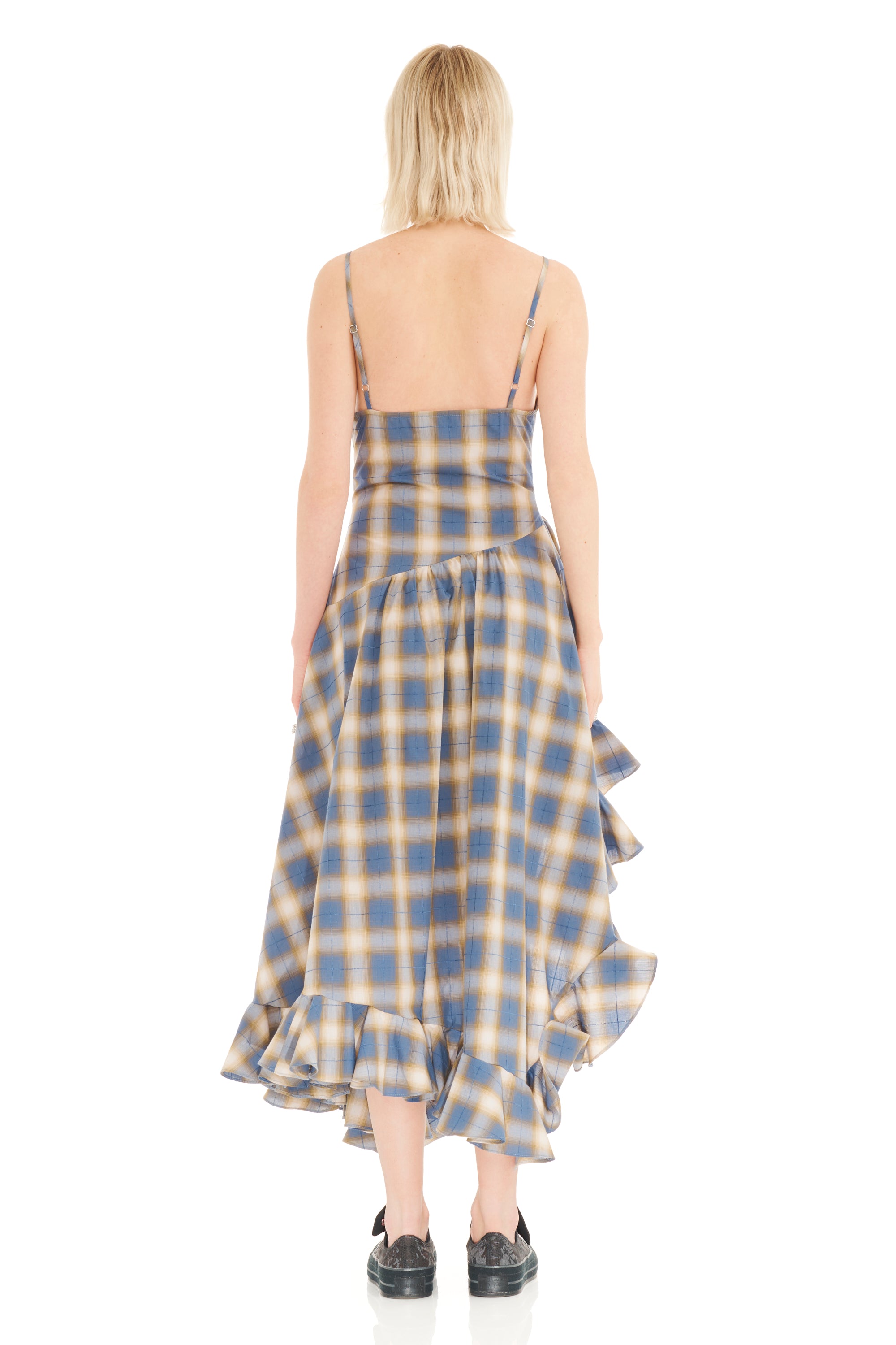 COUNTRY PLAID FLORIST DRESS