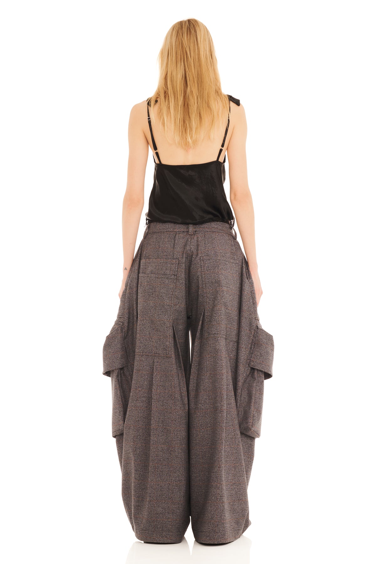 STONE PLAID HAZEL CARGO PANT
