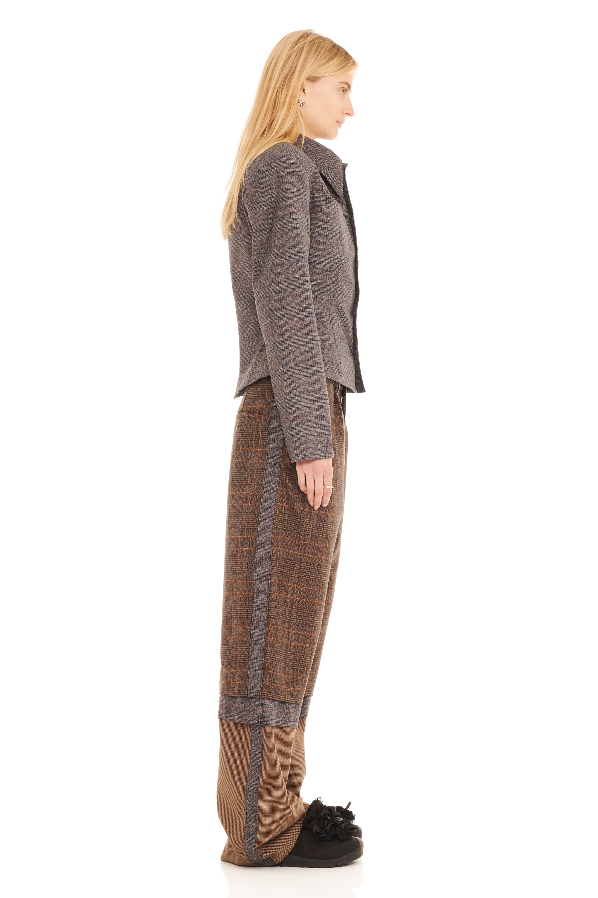 STONE PLAID ILANA JACKET