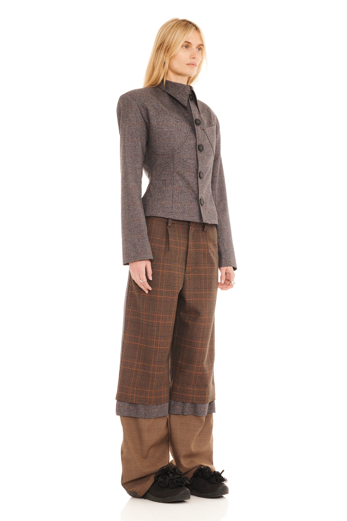STONE PLAID ILANA JACKET
