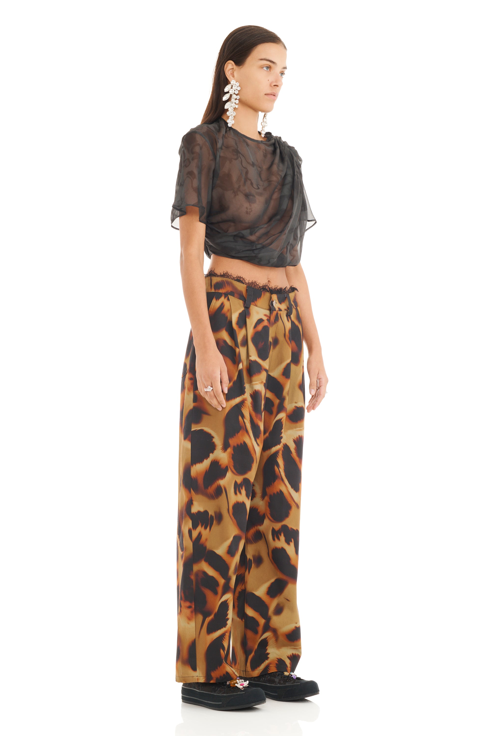 TORTOISE LACE CATCHFLY PANT