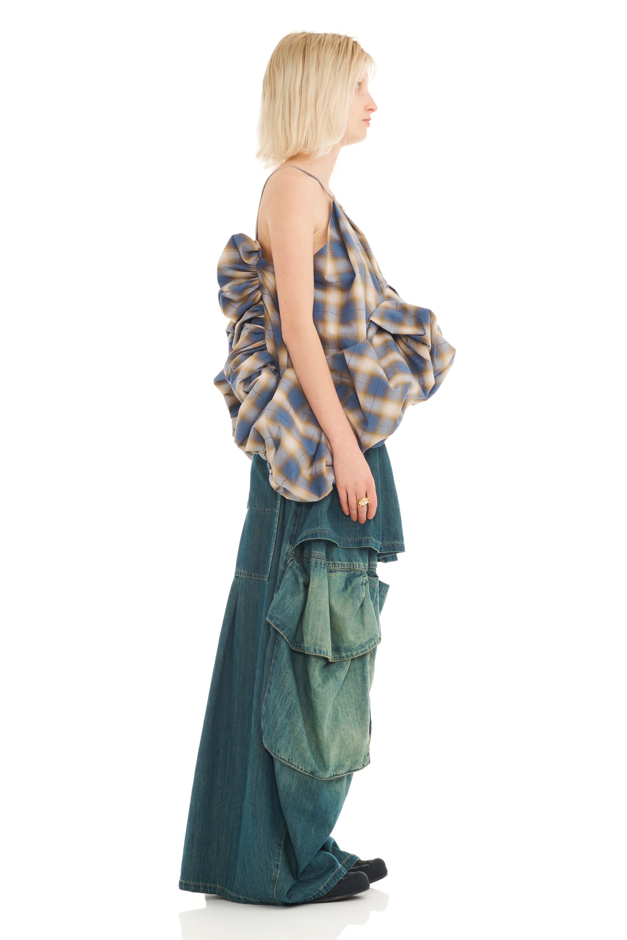 COUNTRY PLAID MINI VALERIAN TOP
