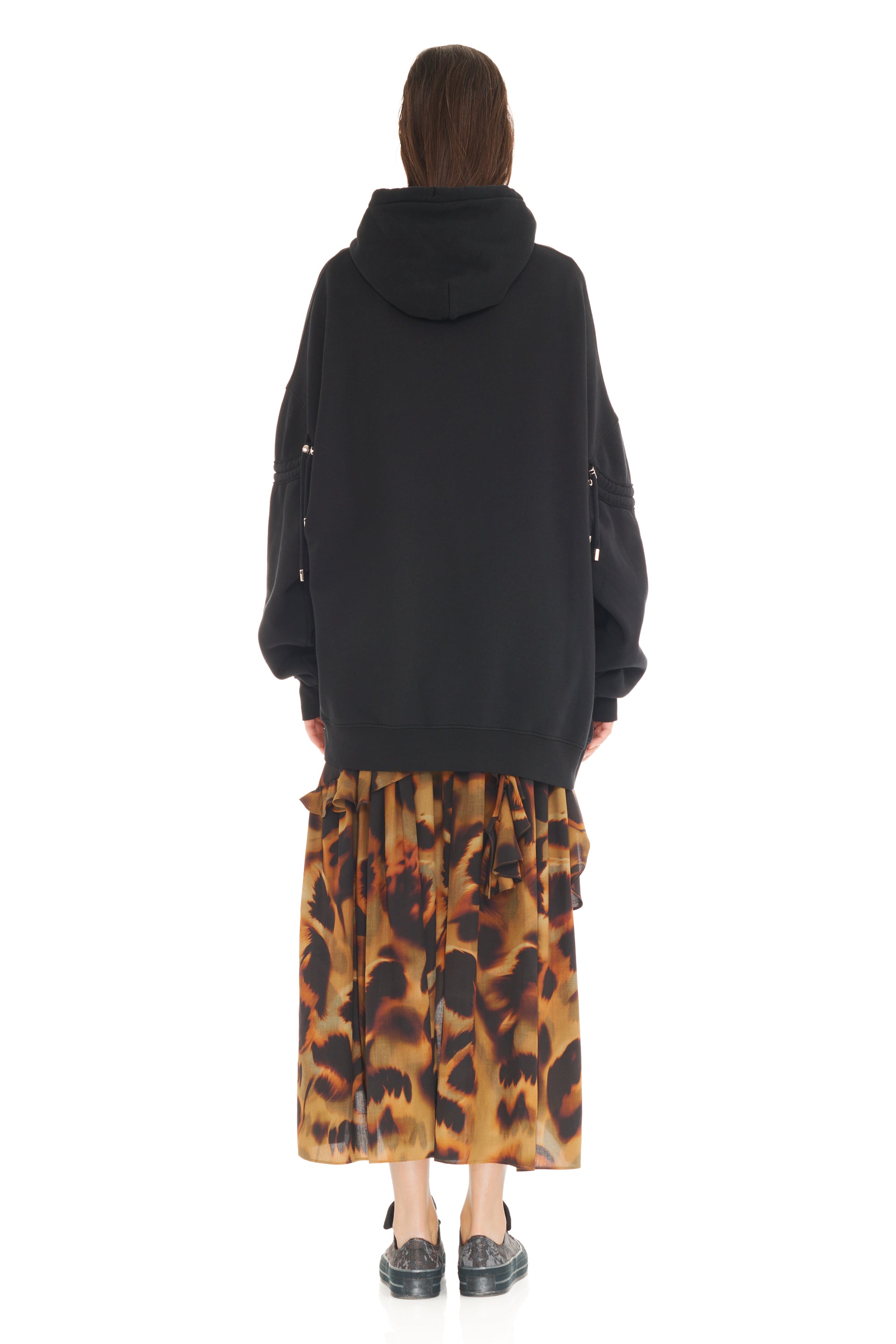 BLACK SOFT STAR HOODIE