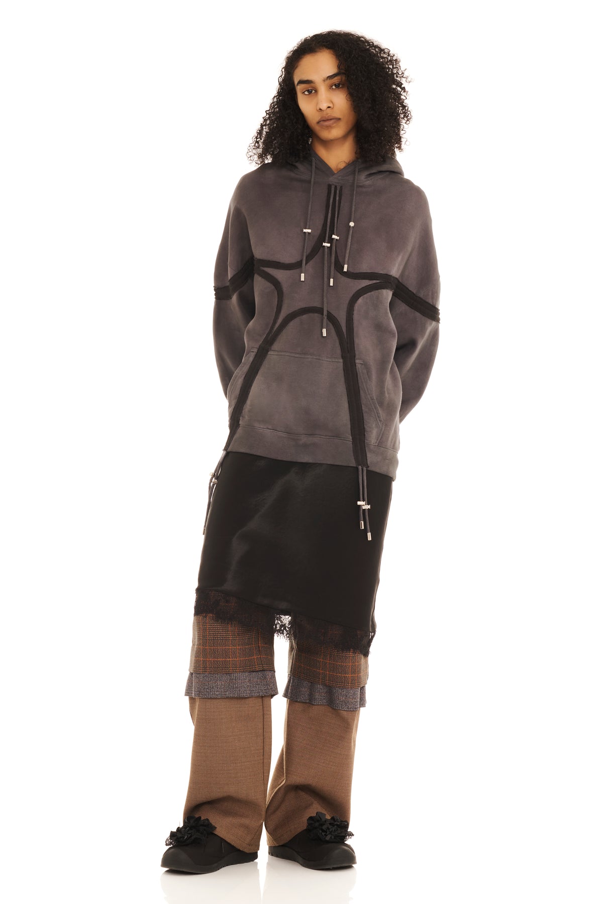DARK CHARCOAL STAR HOODIE