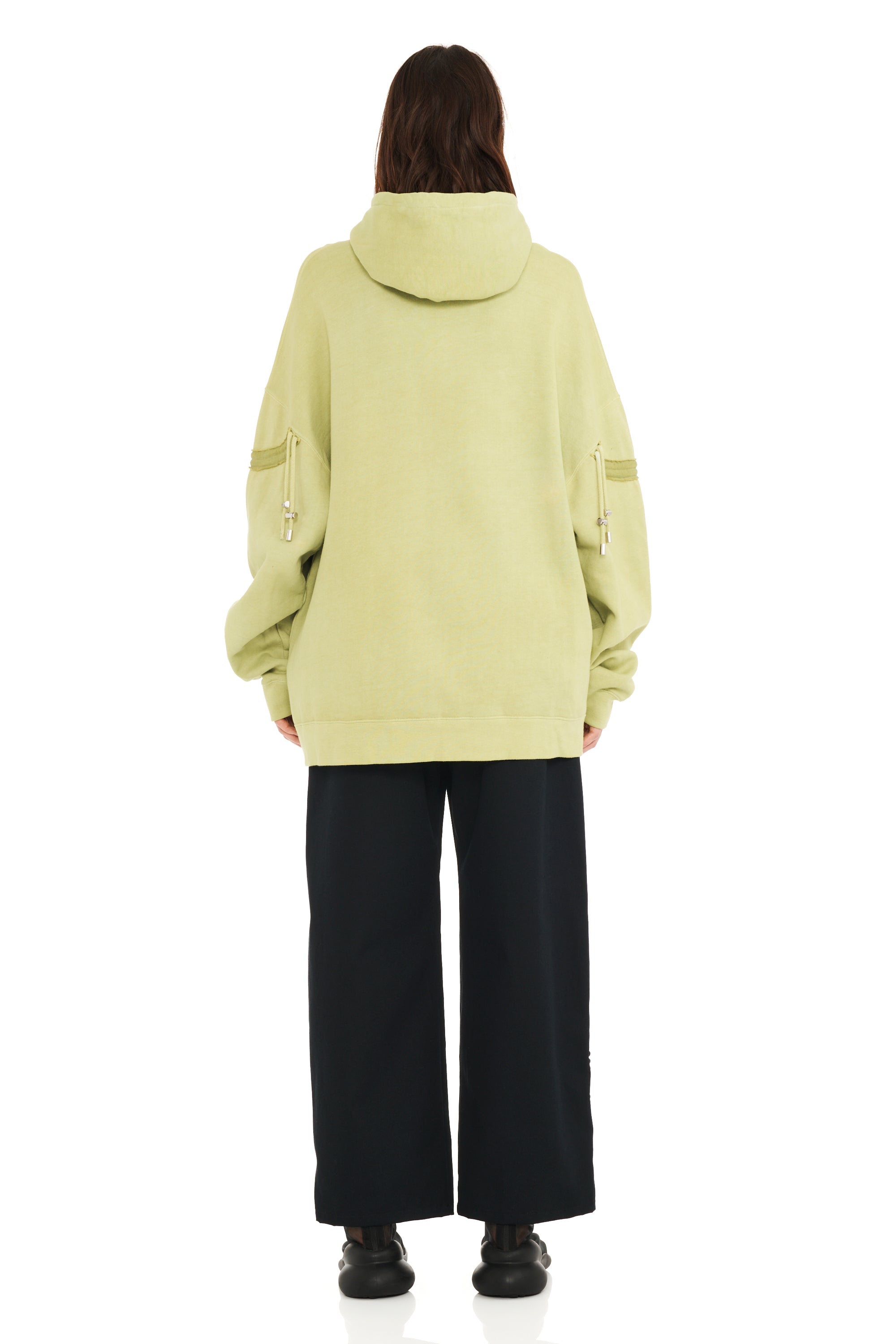 トップス SOPH. 21AW STAR ELBOW PATCHED WIDE SWEAT OLIVE FLAMES STAR HOODIE | COLLINA STRADA