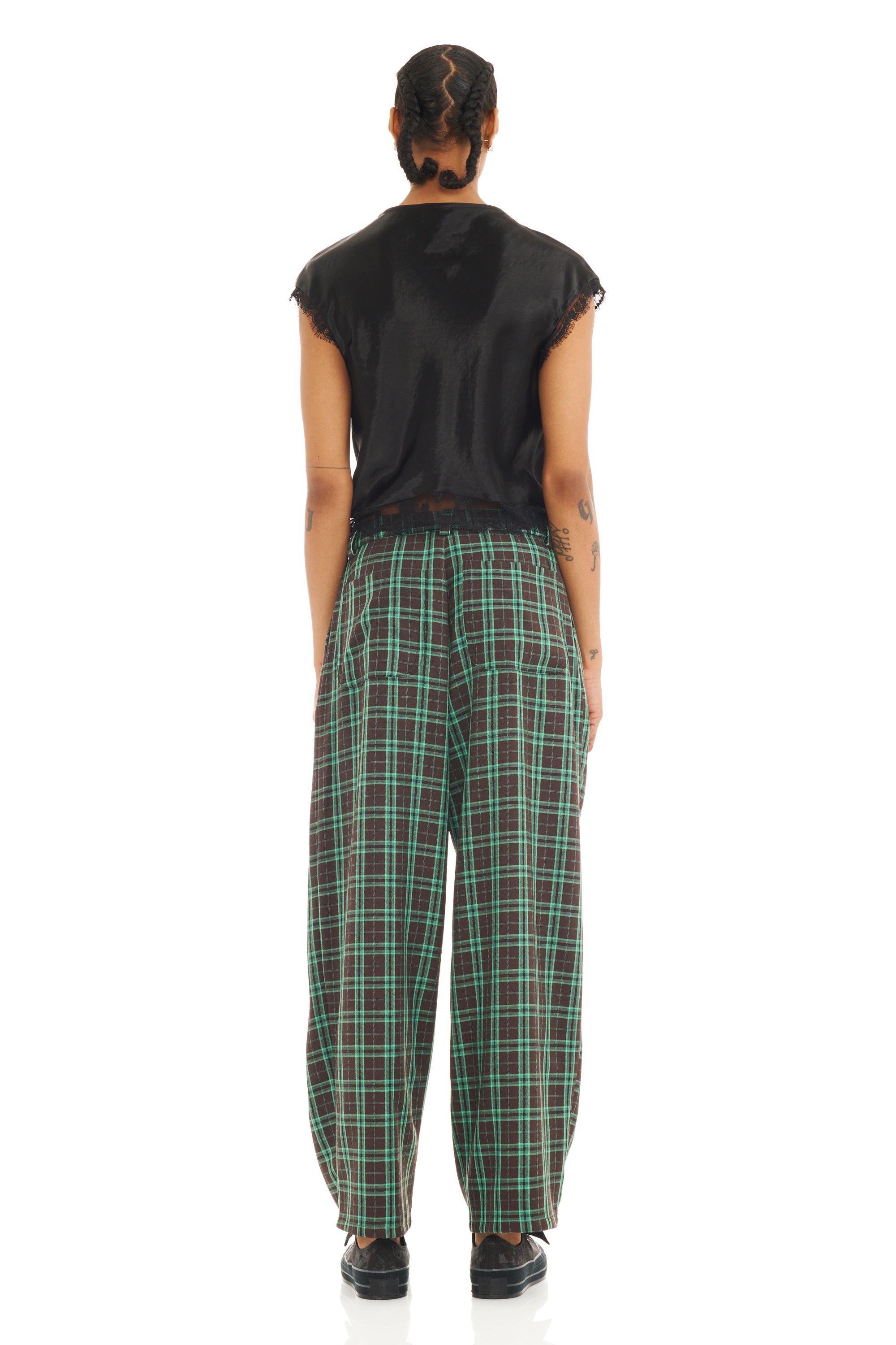 JADE PLAID CATCHFLY PANT