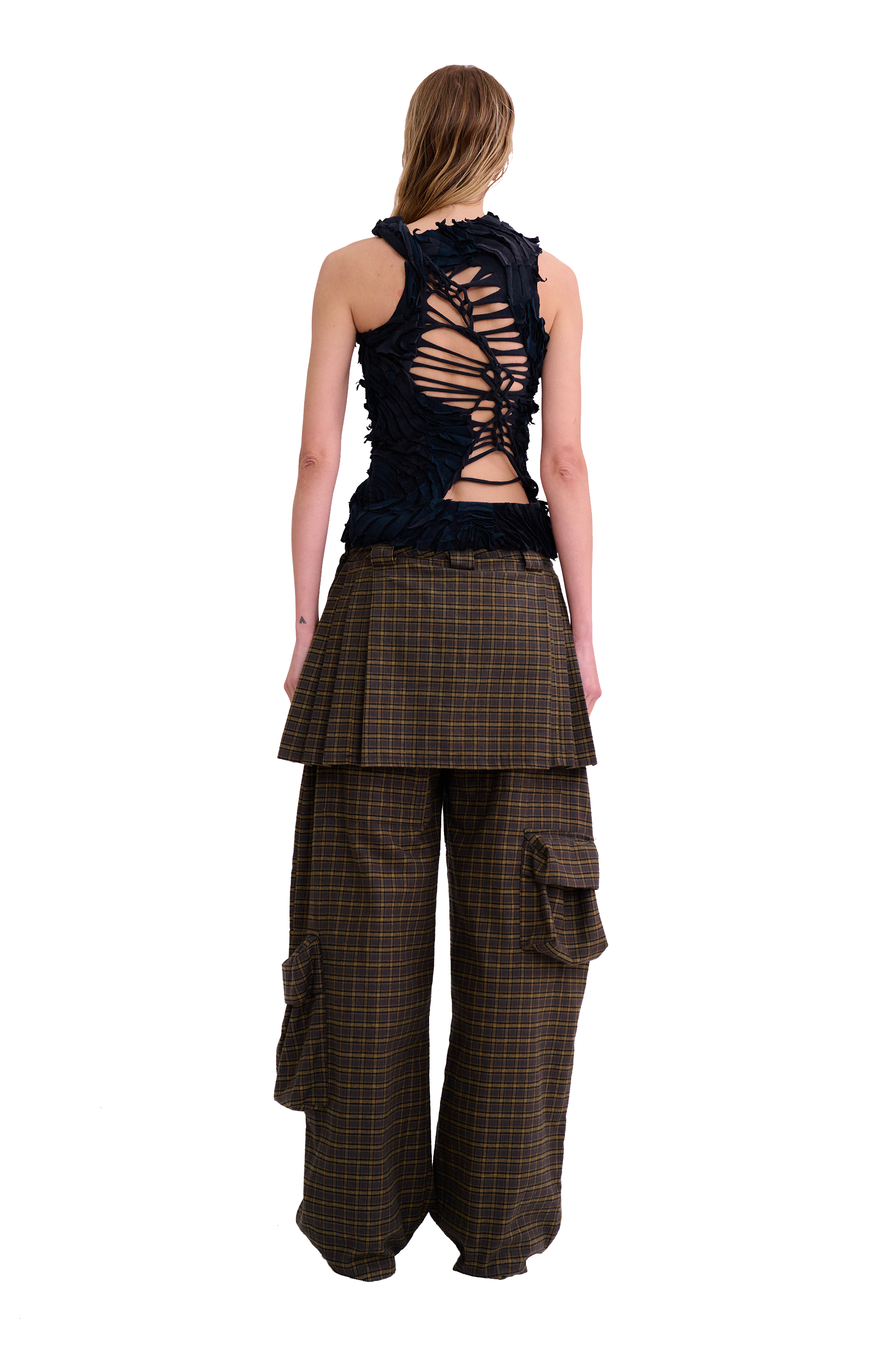 WORN BLACK CHIRP TANK