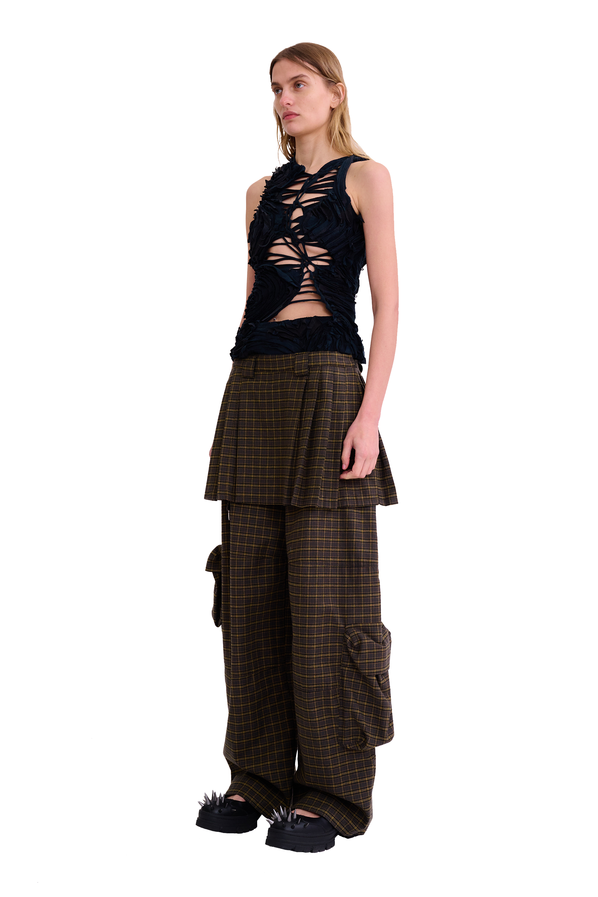 WORN BLACK CHIRP TANK