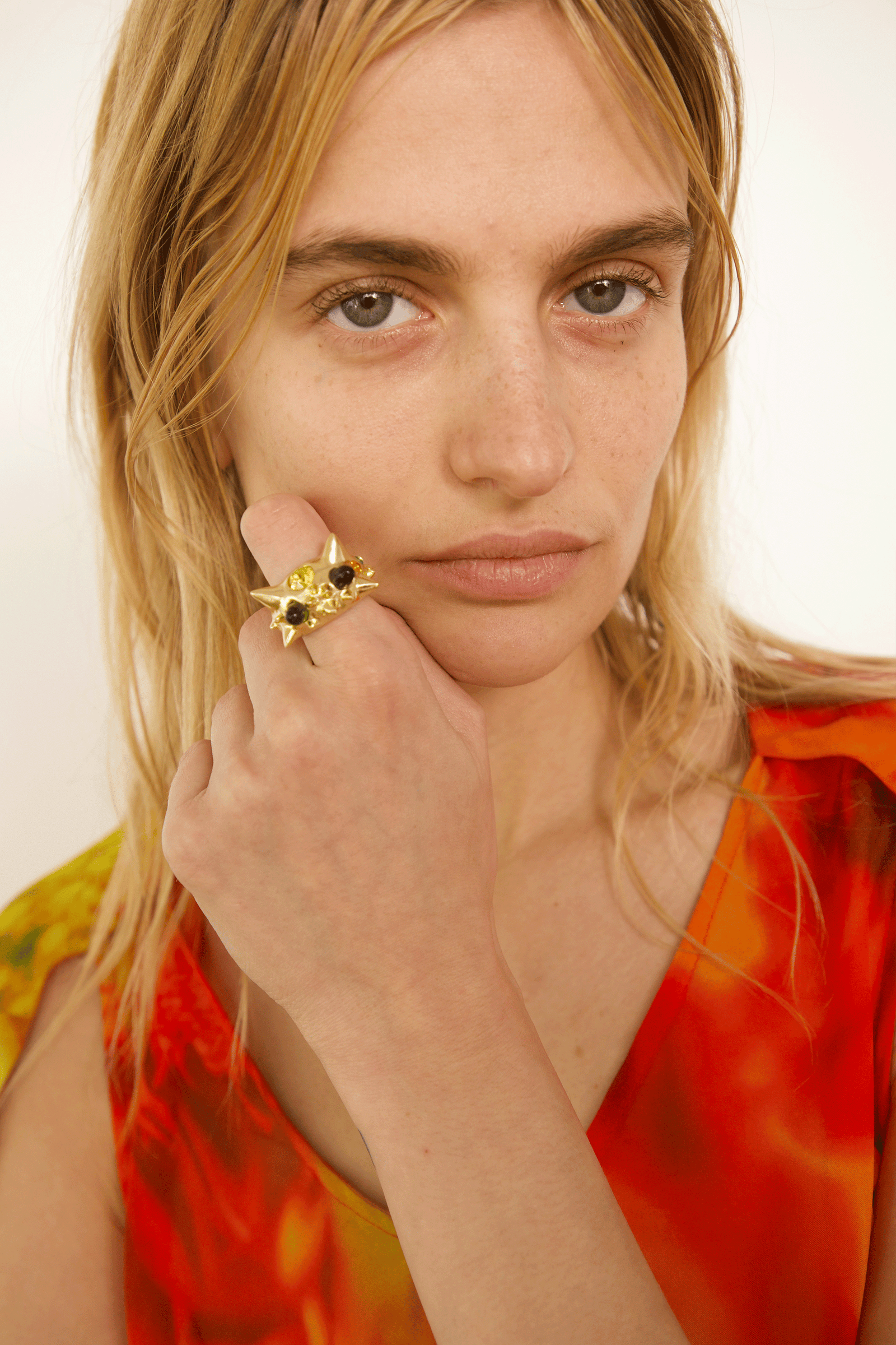 【関税込み】Collina Strada カーキ Alien リング GOLD ALIEN RING | COLLINA STRADA – Collina Strada