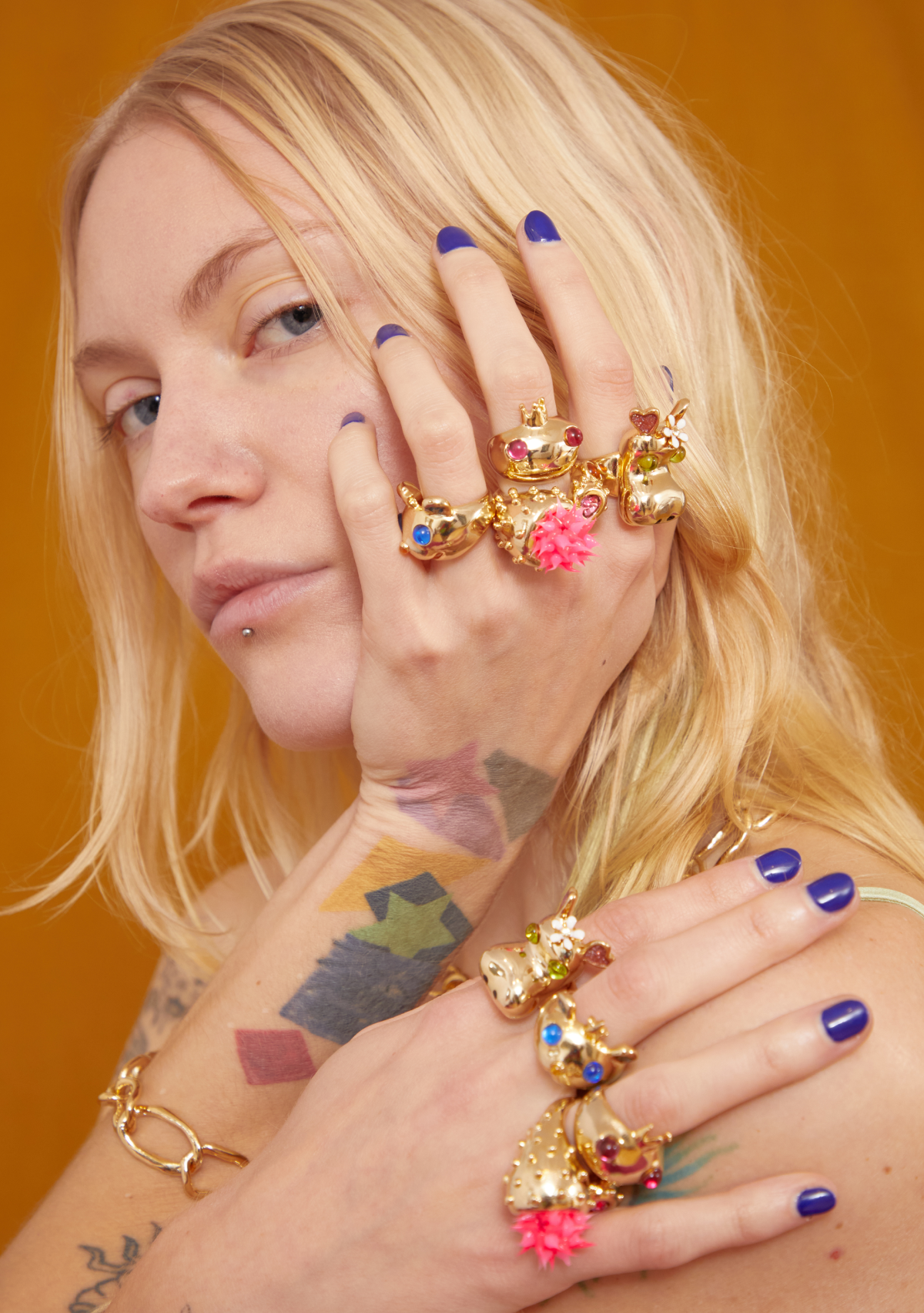 GOLD PINK FROG PRINCE RING | COLLINA STRADA – Collina Strada GOLD PINK FROG PRINCE RING | COLLINA STRADA – Collina Strada