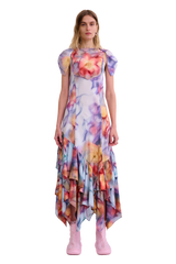 BARBED FLORAL HILLARY DRESS