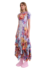 BARBED FLORAL HILLARY DRESS