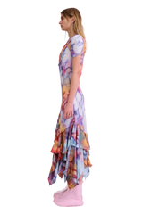 BARBED FLORAL HILLARY DRESS