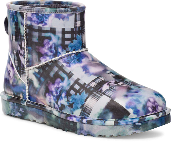 COLLINA STRADA X UGG CLASSIC MINI DARK BLUE FLORAL