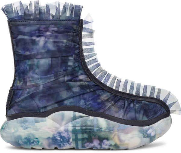 COLLINA STRADA X UGG RUFFLE BOOT DARK BLUE FLORAL