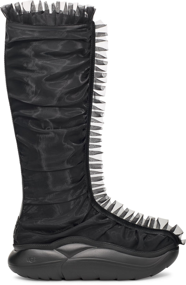 COLLINA STRADA X UGG RUFFLE BOOT TALL BLACK