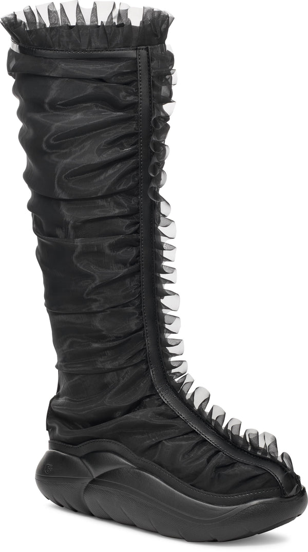 COLLINA STRADA X UGG RUFFLE BOOT TALL BLACK