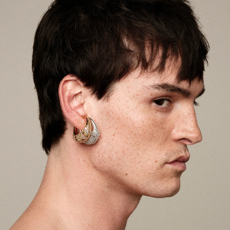 Encrusted Abstract Ear Cuff