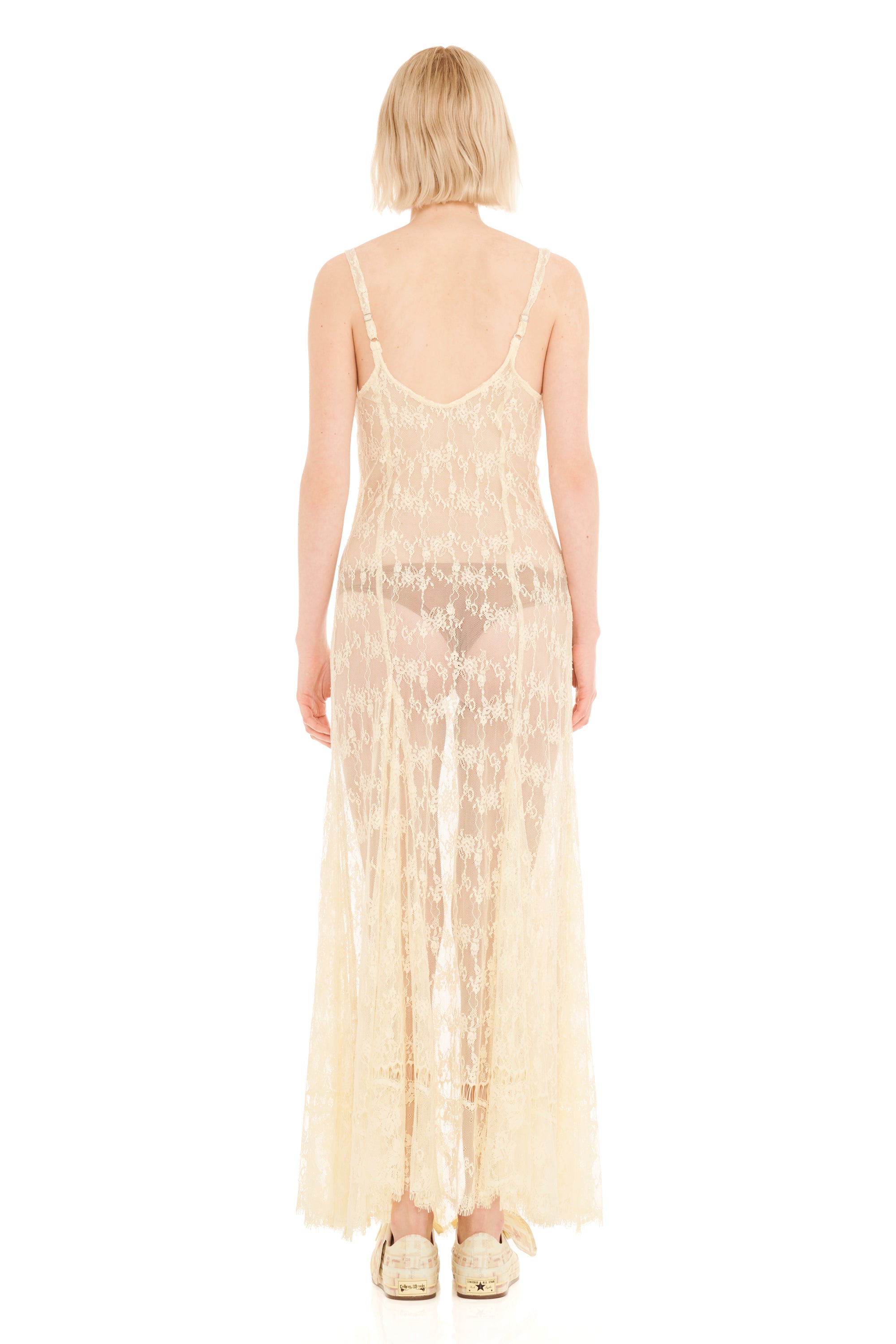 BUTTER YELLOW LONG PAMELA DRESS