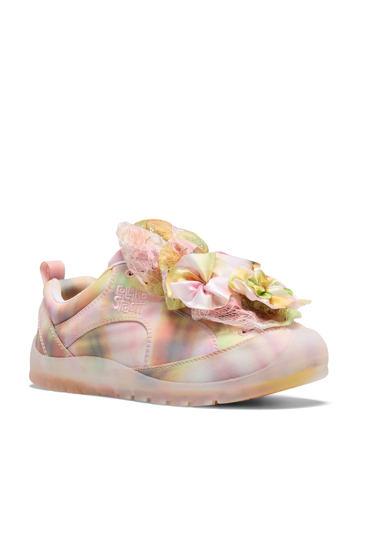 COLLINA STRADA x KEEN STRADA PLAID/SEASHELL PINK JASPER 'ROCKS' SP