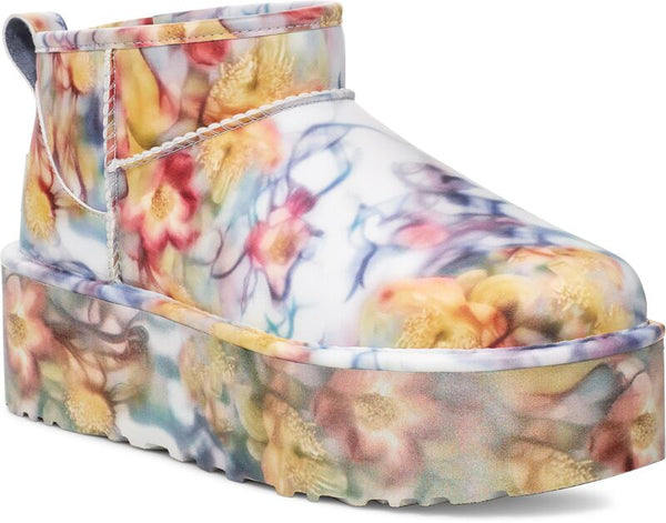 COLLINA STRADA X UGG ULTRA MINI PLATFORM LIGHT BLUE FLORAL