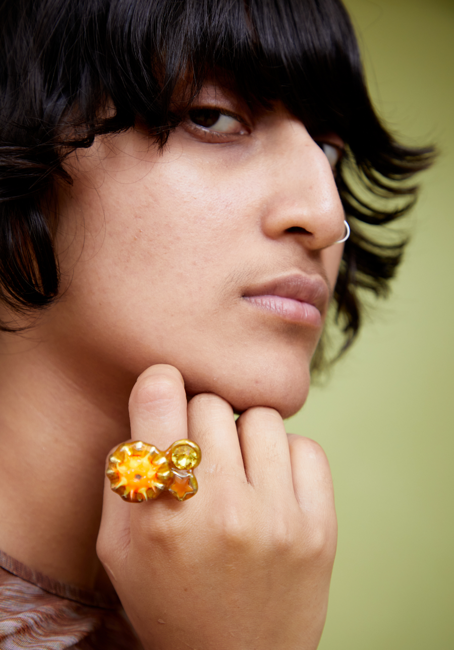 GOLD CANDY SPIKE RING | COLLINA STRADA – Collina Strada