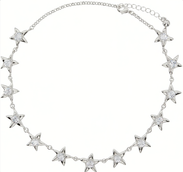 CRYSTAL CLEAR STARLINK NECKLACE