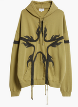 OLIVE STAR HOODIE