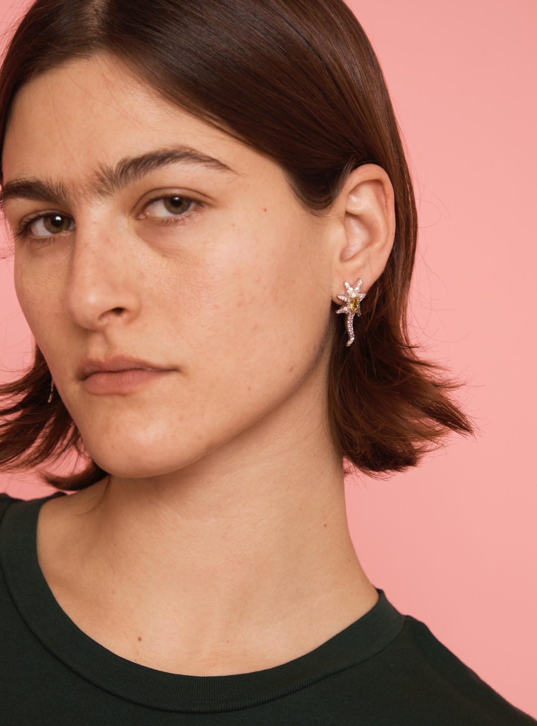 PINK LEMONADE STAR TRAIL EARRINGS